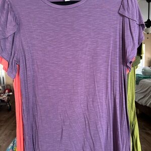 LuLaRoe Purple Short Sleeve Top